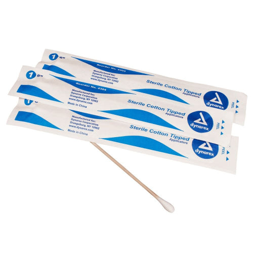 Dynarex Cotton Tip Applicator 6 Inches, Non-Sterile, 1000 Count