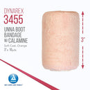 Dynarex Unna Paste Bandage Individually Wrapped with Calamine for Swelling and Sprains, 3 Inch x 10 Yards