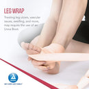 Dynarex Unna Paste Bandage Individually Wrapped with Calamine for Swelling and Sprains, 3 Inch x 10 Yards