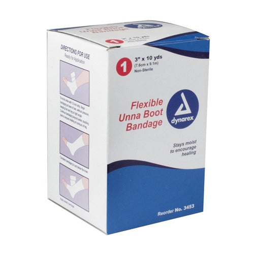 Dynarex Unna Paste Bandage 3-inch x 10 Yards roll view, Moovkart