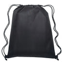 Durable Cunningham Drawstring Bag, black, water-resistant, eco-friendly for gym and travel, Moovkart.