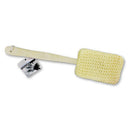 Homecare Exfoliating Body Sponge with 15-inch Wooden Handle, perfect for smooth skin and gentle exfoliation, Moovkart.
