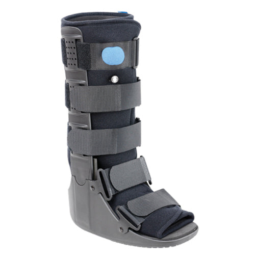 Advanced Orthopaedics Low Profile Air Walker Boot, High Top, X-Small, Black, Orthopedic support for ankle and foot recovery. Moovkart