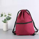 Aiditex Drawstring Backpack with Adjustable Straps and Large Imprint Area, Burgundy