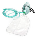 Medline Pediatric Non-Rebreathing Oxygen Mask Fits Under Chin with Adjustable Nose Clip, Each
