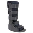 Advanced Orthopaedics Low Profile Walker High Top with Cushioned Heel and Rocker Bottom, Medium Black