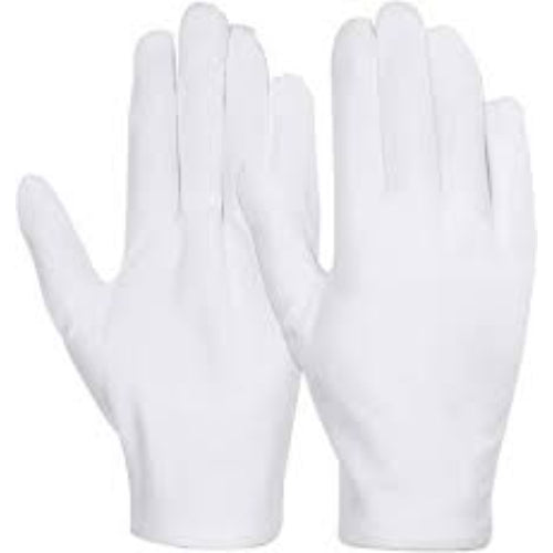 Cotton Gloves - White Large (Pair) Fits 8-1/2 - 9-1/2