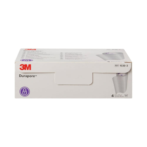 3M Durapore Silk Tape, 3 Inches x 10 Yards, Box of 4