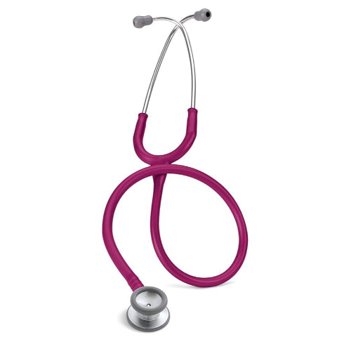 3M Littmann Classic II Pediatric Stethoscope Raspberry with snap-tight eartips, 28 Inches, superior acoustic performance, Moovkart.
