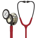 3M Littmann Cardiology IV Stethoscope with Burgundy Tube and Champagne-Finish Chestpiece, Premium Medical Tool. Moovkart