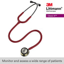 3M Littmann Cardiology IV Diagnostic Stethoscope, Champagne Finish Chestpiece with Burgundy Tube