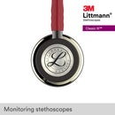 3M Littmann Cardiology IV Diagnostic Stethoscope, Champagne Finish Chestpiece with Burgundy Tube