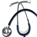 Graham Field Dual Head Stethoscope with Non-Chill Bell and Chrome Binaural for Exams, 22-inch Blue