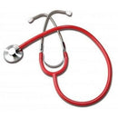 Graham-Field Single Head Stethoscope with 22 Inch Tubing and Aluminum Chestpiece, Red