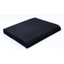 Foam Wheelchair Cushion Black Seat Pad for Pressure Relief and Comfort, 18 x 16 x 2 Inches