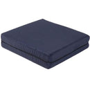 Alex Orthopedic Wheelchair Cushion 18x16x4 Navy with firm foam for pressure relief and comfort, Moovkart