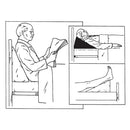 Alex Orthopedic Bed Wedge for Comfort and Circulation with Firm Foam Case of 2, Blue 24 × 24 × 10 Inches