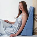 Alex Orthopedic Blue Bed Wedge, 24 x 24 x 12 Inches, Firm Foam with Washable Cover, Case of 2