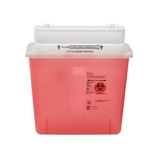 Oakridge Products In-Room Sharps Container, 5 Quart – Secure needle disposal with a leak-resistant design for safe medical waste. Moovkart
