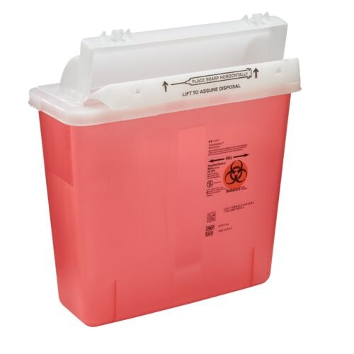 Oakridge Products In-Room Sharps Container, 5 Quart