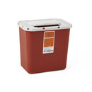 Medline Sharps-A-Gator Counter Unit with Positive Lock and Clear Top for Safety, 2 Gallon