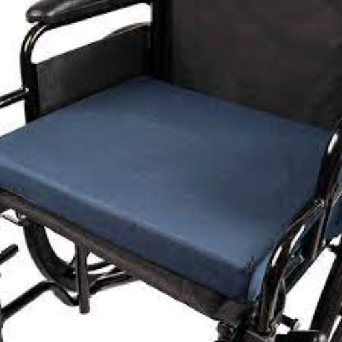 Wheelchair Foam Cushion with Cvr 18 X 16 X 4 Blue