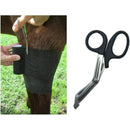 DDP Utility Scissors with Black Handle and Stainless Steel Blades for Heavy Duty Use, 5.5 Inch