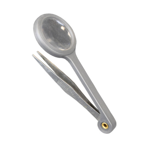 Sterling Forcep with Magnifier, 3 Inches, Retail Pack