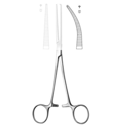 Generic Mosquito Curved Forceps, 5 Inches Length, Stainless Steel, Easy to Handle, for Delicate Surgical Procedures, Moovkart.