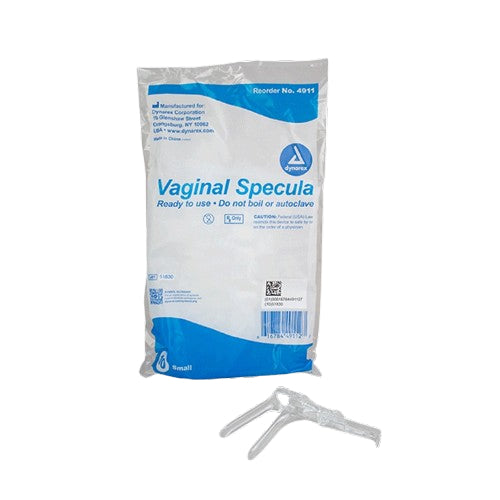 Dynarex Vaginal Speculum – Pack of 10, Non-toxic, single-use specula for safe medical exams. Moovkart.
