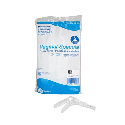 Dynarex Disposable Vaginal Speculum, Plastic, 10-Pack