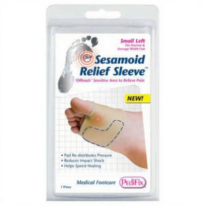 PediFix Forefoot Binder Sleeve, Lycra Support for Sesamoid Pain Relief, Small Left Hover