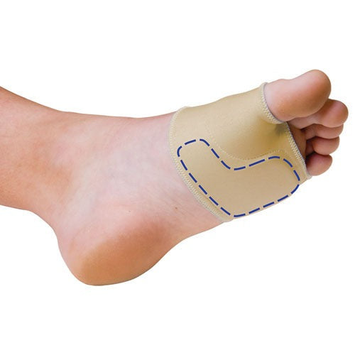 Pedifix Sesamoid Relief Sleeve with foam pad for forefoot pain relief - Small Left, Moovkart