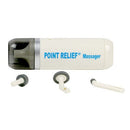 Point Relief Mini Massager - Compact, battery-operated trigger-point massager with rubber-tipped attachments for muscle relief, Moovkart
