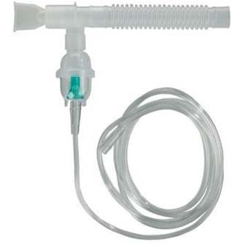 Drive Medical Nebulizer Kit with T-piece, 7 feet tubing, and mouthpiece, designed for efficient and comfortable respiratory therapy. Moovkart.