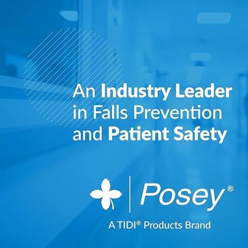Posey EZ Clean Gait Belt Black with Spring-Loaded Buckle