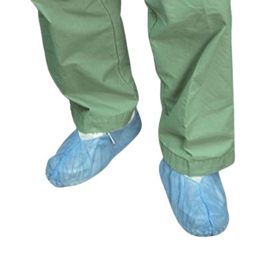 Dynarex Non-Skid Surgical Shoe Covers Regular, Pack of 50, latex-free and durable, Moovkart