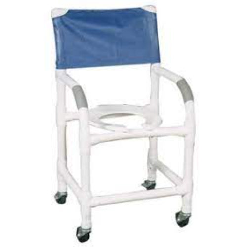 Shower Chair PVC with Soft Seat & Folding Footrest