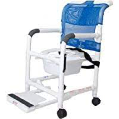 Shower Chair with Vacuum Seat & Sliding Footrest
