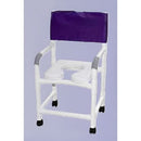 MJM International Shower Chair with Soft Seat, Sliding Footrest & Commode Pail – Comfortable & Durable Mobility Aid, Moovkart.