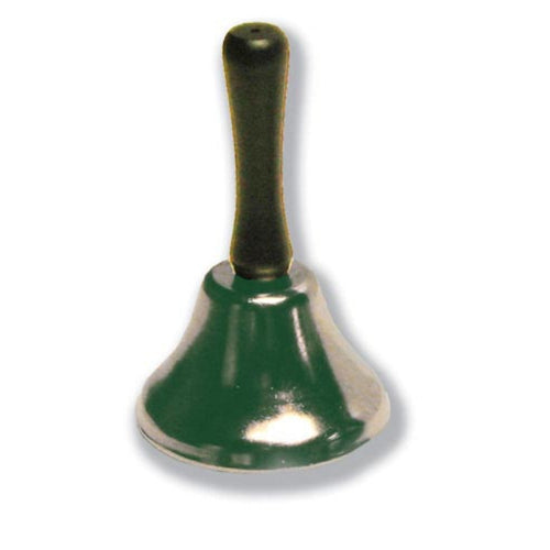 Homecare Call Bell with Wooden Handle and polished steel, 4 (H) X 2.5 (D) Inches. Shake to sound and add convenience to your room,Mooovkart.