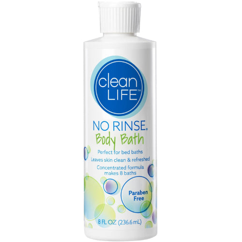 Clean Life No Rinse Body Bath, waterless cleansing solution for immobile adult patients. Moovkart