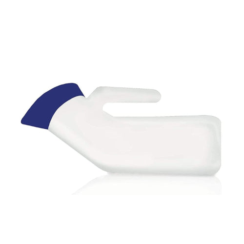 Medline Urinal Male Translucent Reusable Autoclavable Blue Cap