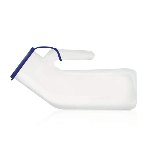 Medline Urinal Male Translucent Reusable Autoclavable Blue Cap