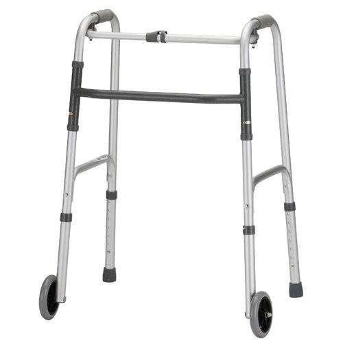 Walker Adult with 5 Wheels Folding Black Case of 2