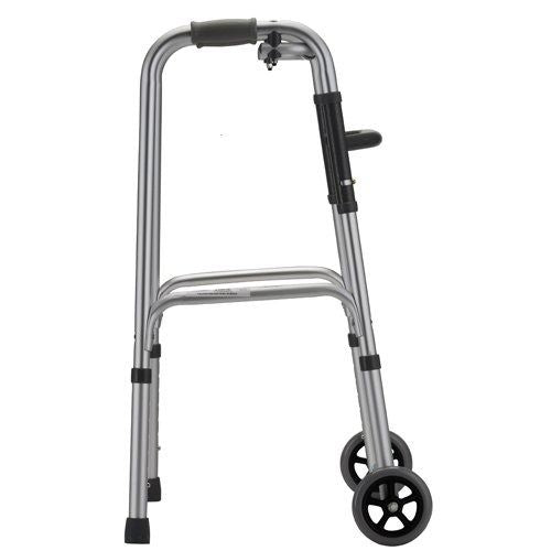 Walker Adult with 5 Wheels Folding Black Case of 2