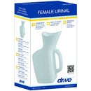 Drive Medical Female Urinal with Spill Guard and Graduation Marks in Retail Packaging for Easy Use