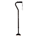Drive Medical Airgo Comfort Plus Cane With MiniQuad Stable Tip Black, Moovkart