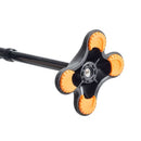 Drive Medical Airgo Comfort Plus Cane with MiniQuad Ultra Stable Tip, Black