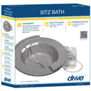 Drive Medical Sitz Bath, 2 Quart Basin, Gray for Post Surgery Perineal Relief Solution